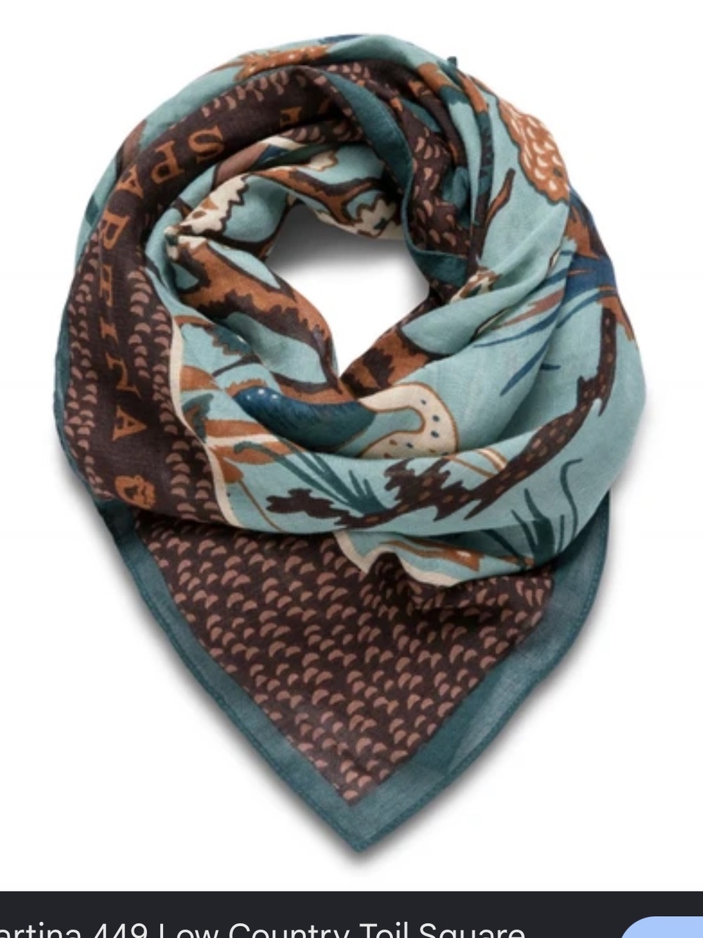 Low Country Toil Square Scarf by Spartina 449